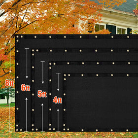 iCover privacy screen reduces dust while maintaining airflow outdoors