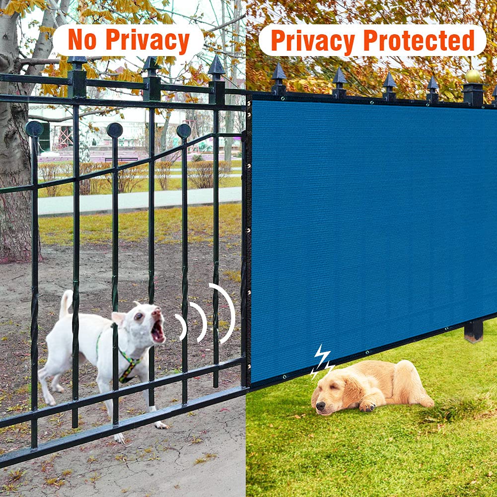 I COVER fence privacy screen works on wood, wire, or chain-link fences