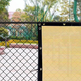 iCover fence privacy mesh blocks views while allowing breeze through