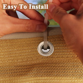 iCover fence screen with cable ties installs quickly on rails and fences.