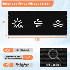 iCover high-density knit fence screen offering private yet airy visibility