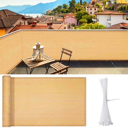iCover privacy screen 3x10ft blocks street view while maintaining airflow.