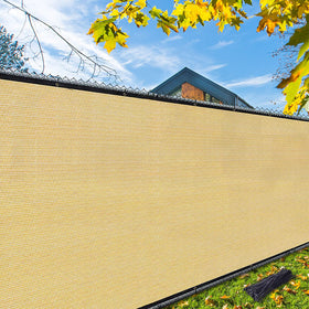 iCover privacy screen 4x50ft providing extended fence coverage with breathable design