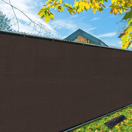 iCOVER privacy screen fence 4x12 on a wooden fence for enhanced privacy