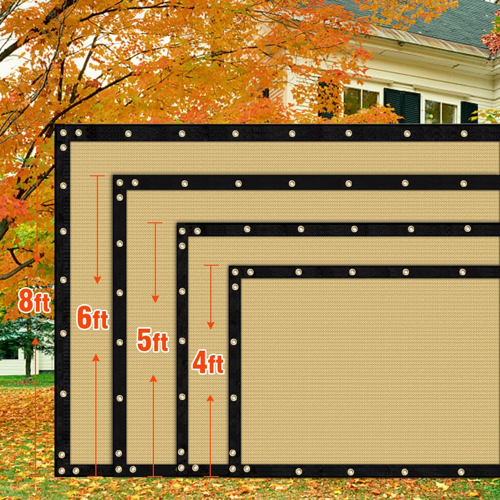 iCover privacy screen creates a private backyard area