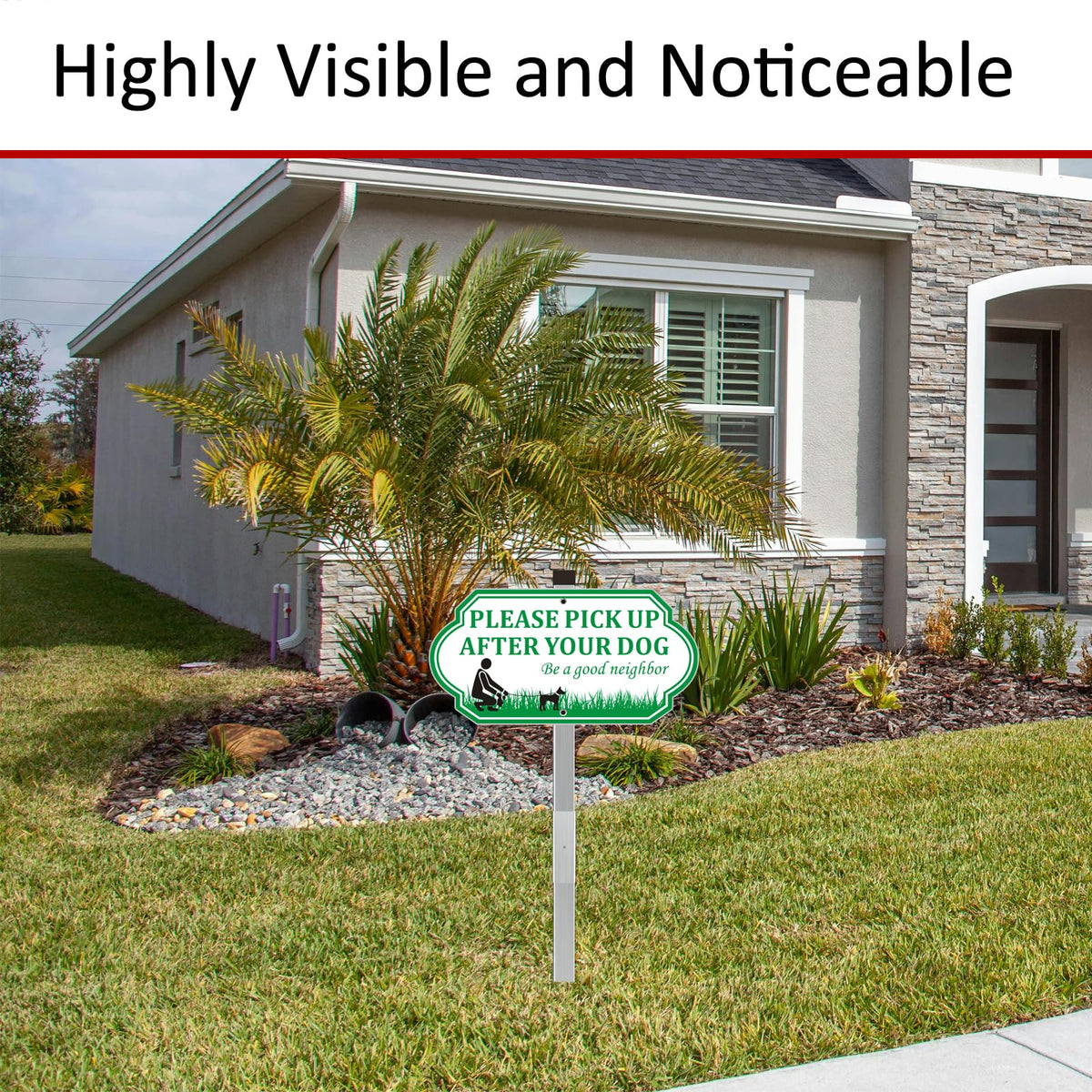i-CowFun 'Be a Good Neighbor' sign conveys polite reminder to dog owners