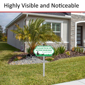 i-CowFun 'Be a Good Neighbor' sign conveys polite reminder to dog owners