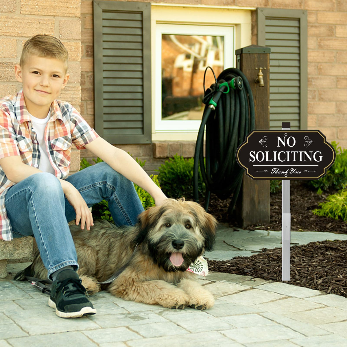 i-CowFun heavy-duty aluminum sign resists rust for long outdoor life