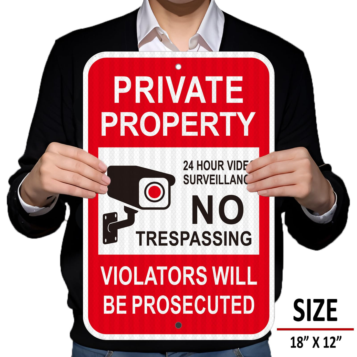 i-CowFun keep-out violators sign clearly marks boundary and deters intruders