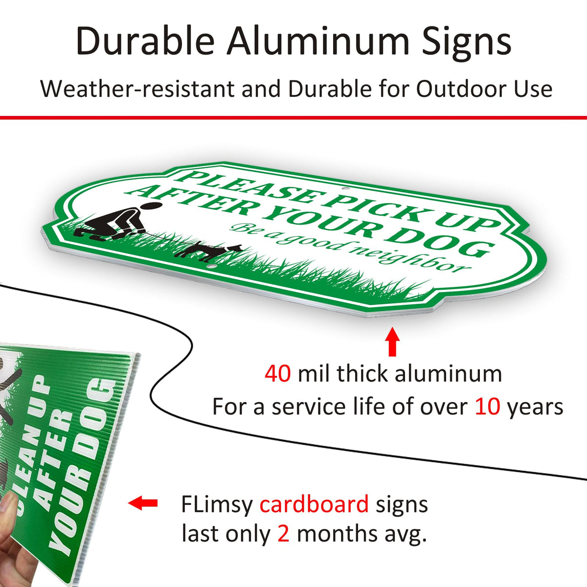 i-CowFun sign shows white background and cyan text for high visibility outdoors