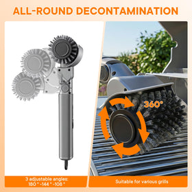 IDACYRIA grill brush in 3-speed rotation mode