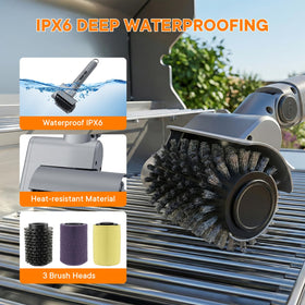 IDACYRIA grill brush heads with stainless steel bristles