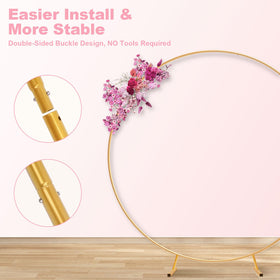 IDAODAN golden metal balloon arch stand adds elegant décor