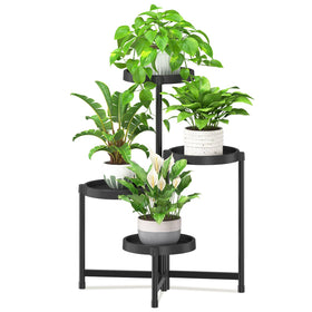 iDavosic.ly 4-tier plant stand folding for compact indoor use