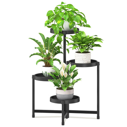 iDavosic.ly 4-tier plant stand folding for compact indoor use
