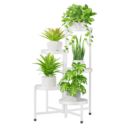 iDavosic.ly 5-tier large plant stand tray provides space for big pots.