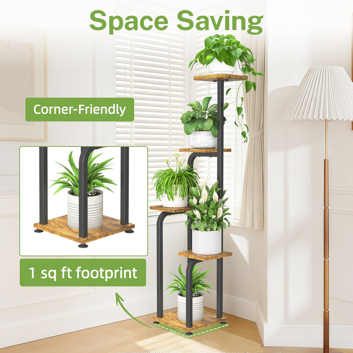 iDavosic.ly bottom storage shelf keeps small pots organized