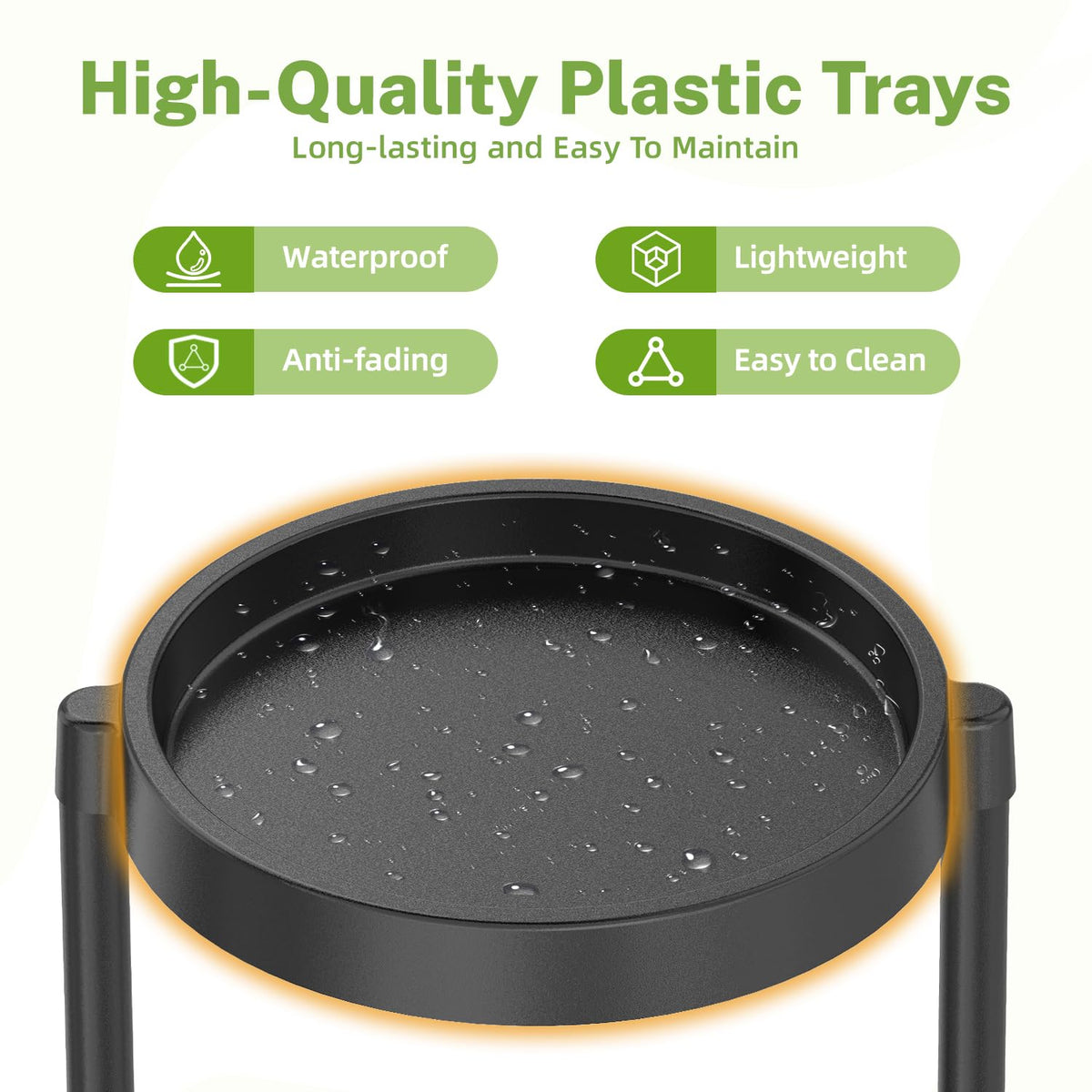 iDavosic.ly corner display tray with waterproof, spill-safe design