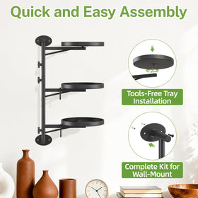 iDavosic.ly raised rim design keeps soil tidy and plants stable