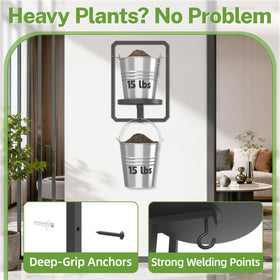 idavosic.ly rim around tray helps keep pots secure during daily use