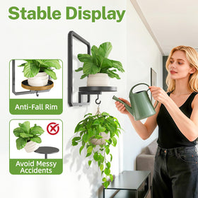 idavosic.ly wide tray 7.8-inch pot fit accommodates small to large pots