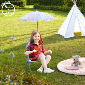 Idea Nuova Peppa Pig chair features a durable metal frame for activity