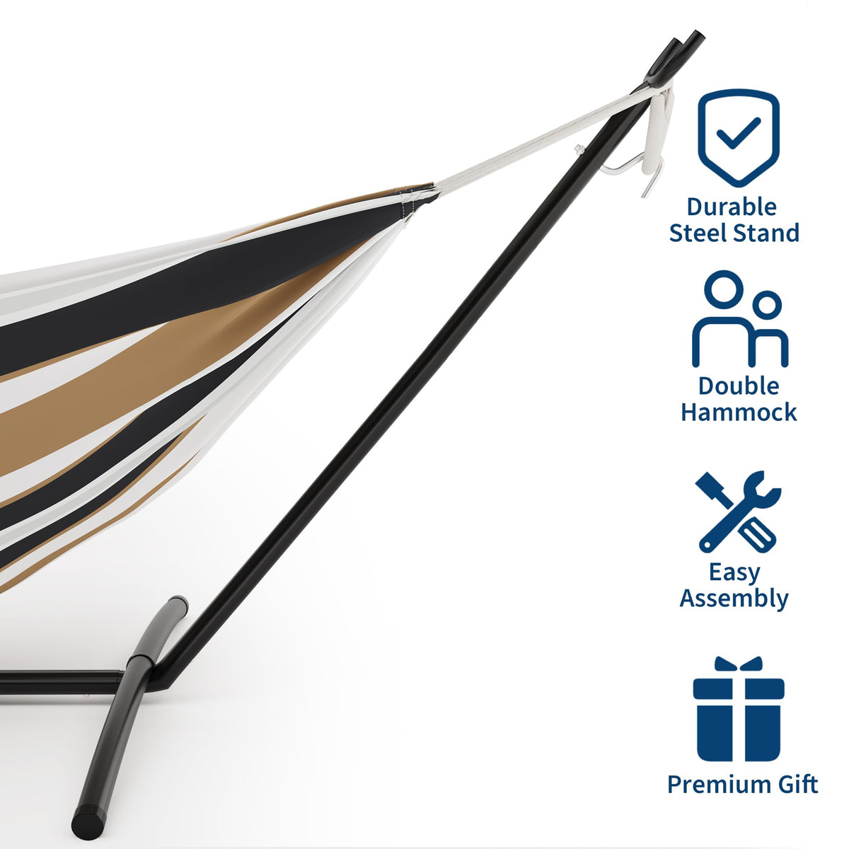 IDEALHOUSE two-person hammock with carry bag ready for travel