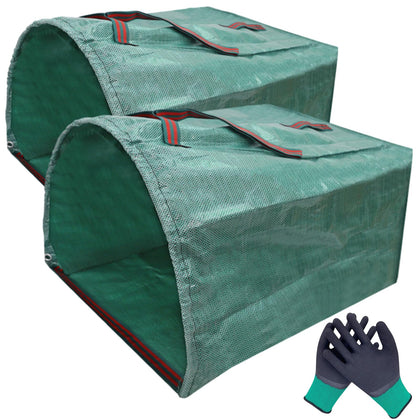Ideal Swan 72-gallon yard bags with collapsible design for easy storage and leaf collection