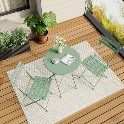 IDEALHOUSE bistro set folding for easy storage in small spaces