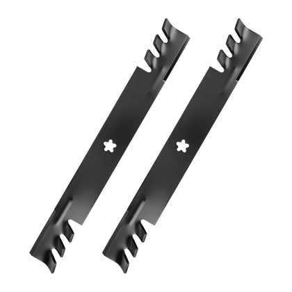 IDEASURE 138971 mulching blades for 42-inch deck deliver even, precise cuts across terrains.