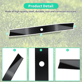 IDEASURE 1737816 blade edge closeup shows durable steel construction.