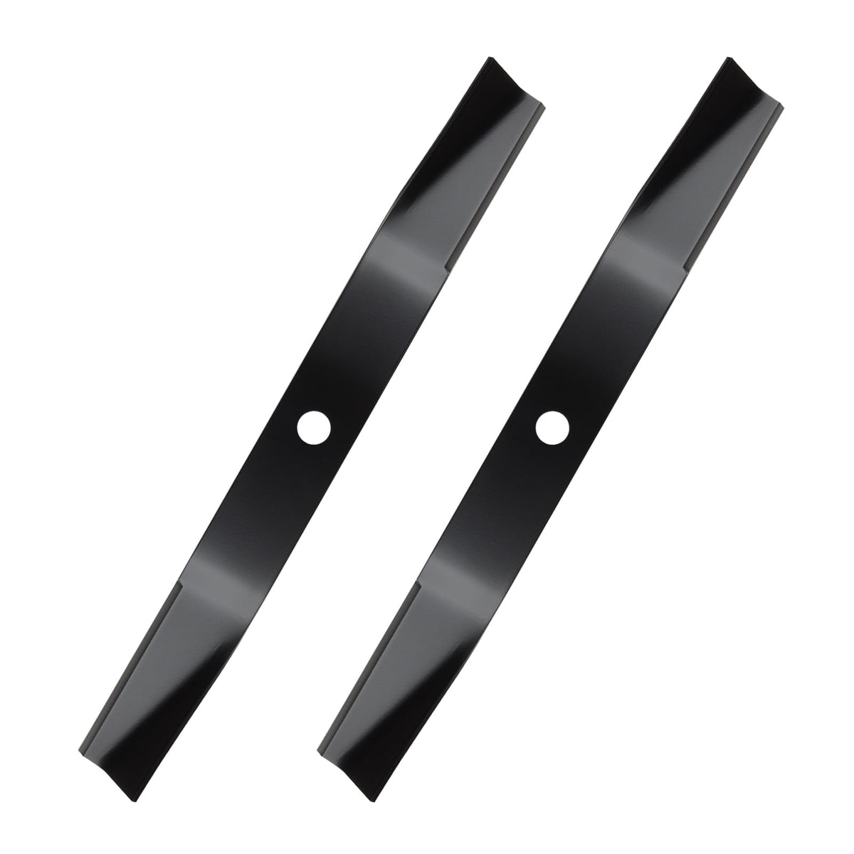 IDEASURE 1737816 blade front view on a 42-inch deck for clean, even cuts.