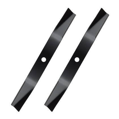IDEASURE 1737816 blade front view on a 42-inch deck for clean, even cuts.