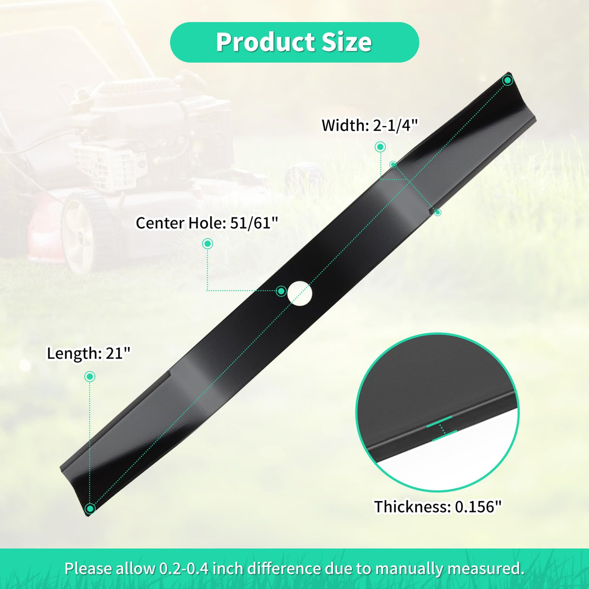 IDEASURE 1737816 blade pack two designed for extended mowing sessions.