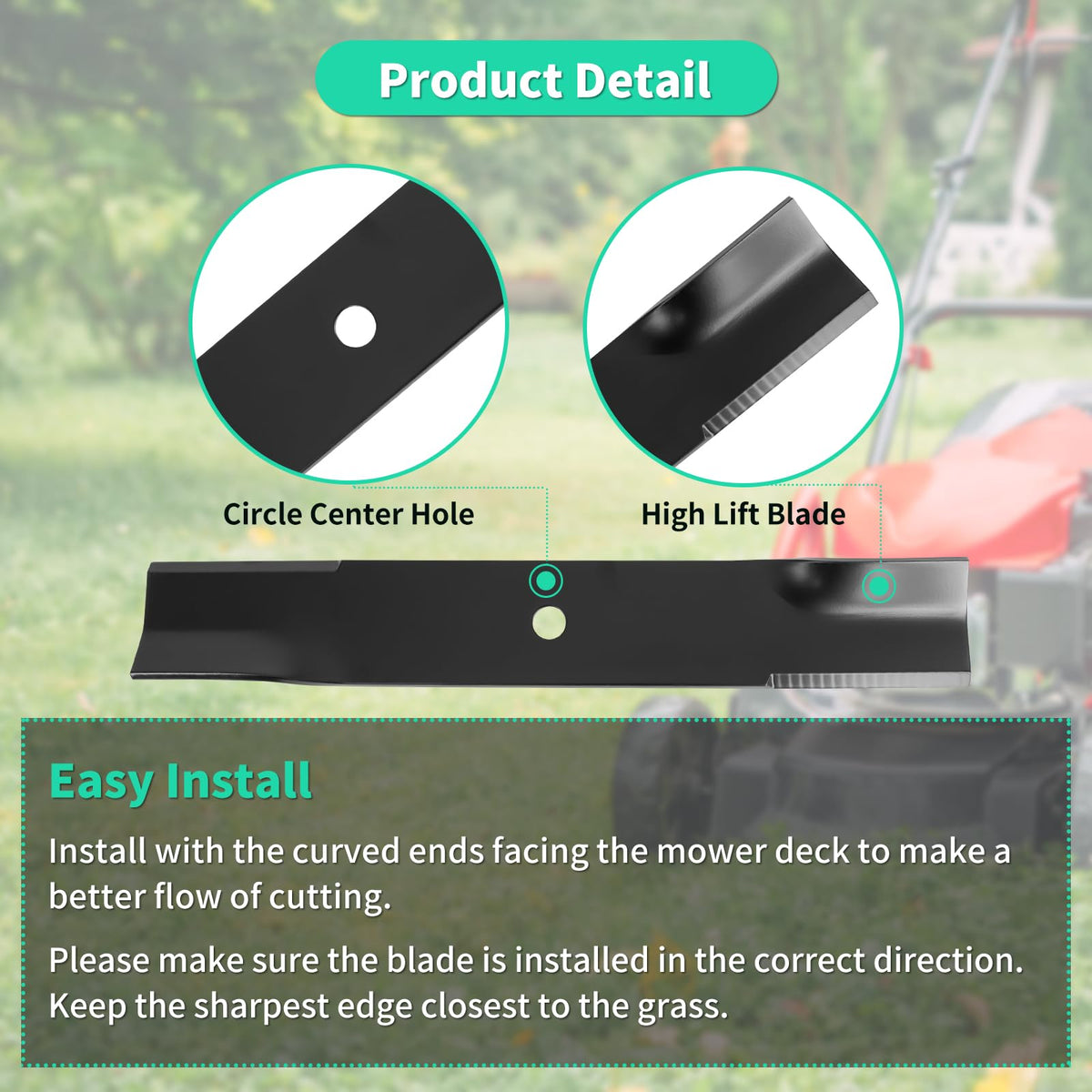 IDEASURE 5020843S blade built from durable steel for long service life
