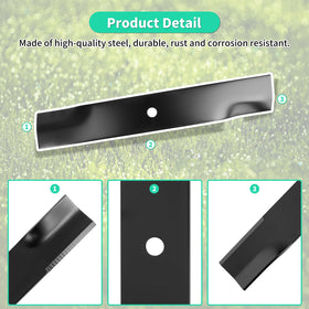 IDEASURE 5020843S blade high lift edge enhances airflow and clippings pickup