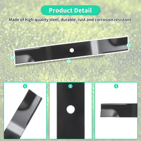IDEASURE 52-inch deck cutting blade delivers even, precise mowing.