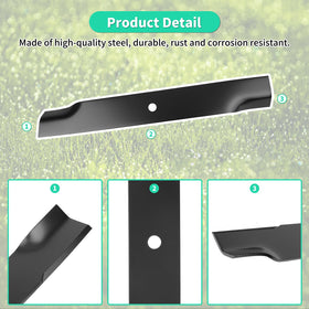 IDEASURE 601124 high lift blade thick steel construction for durability