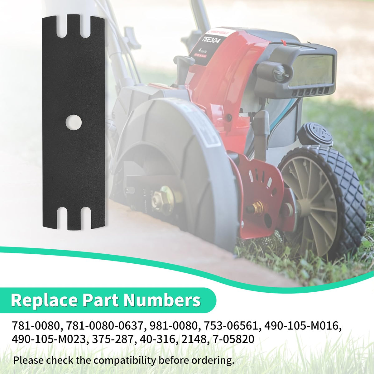 IDEASURE 781-0080 edger blade compatibility guide highlights broad model support