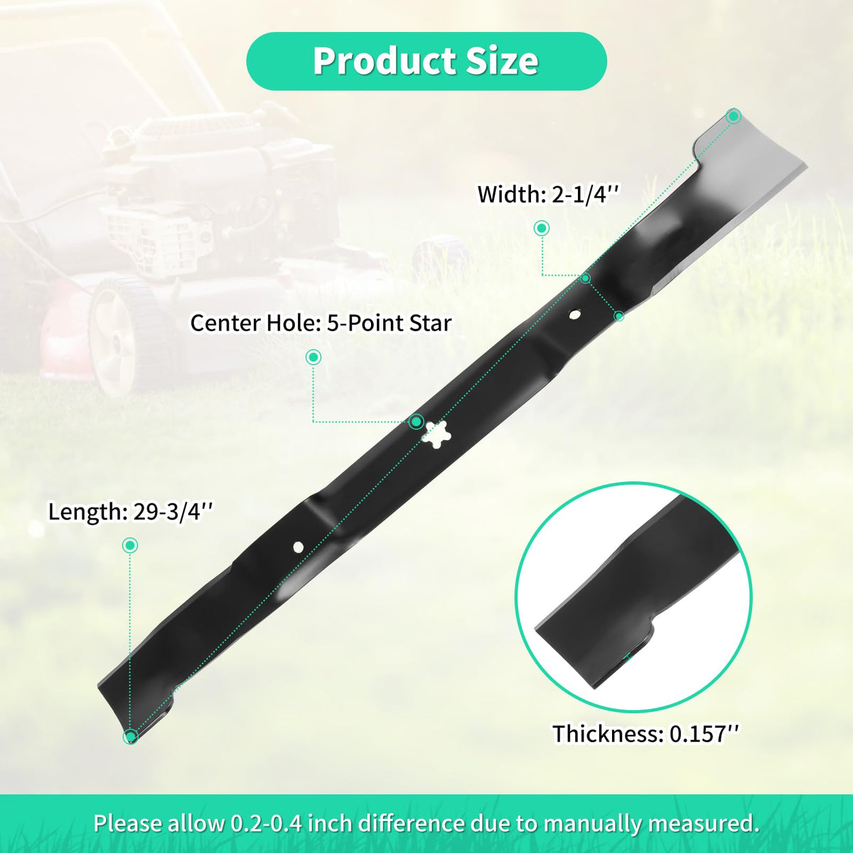 IDEASURE blade edge close-up shows sharp, durable steel for clean cuts