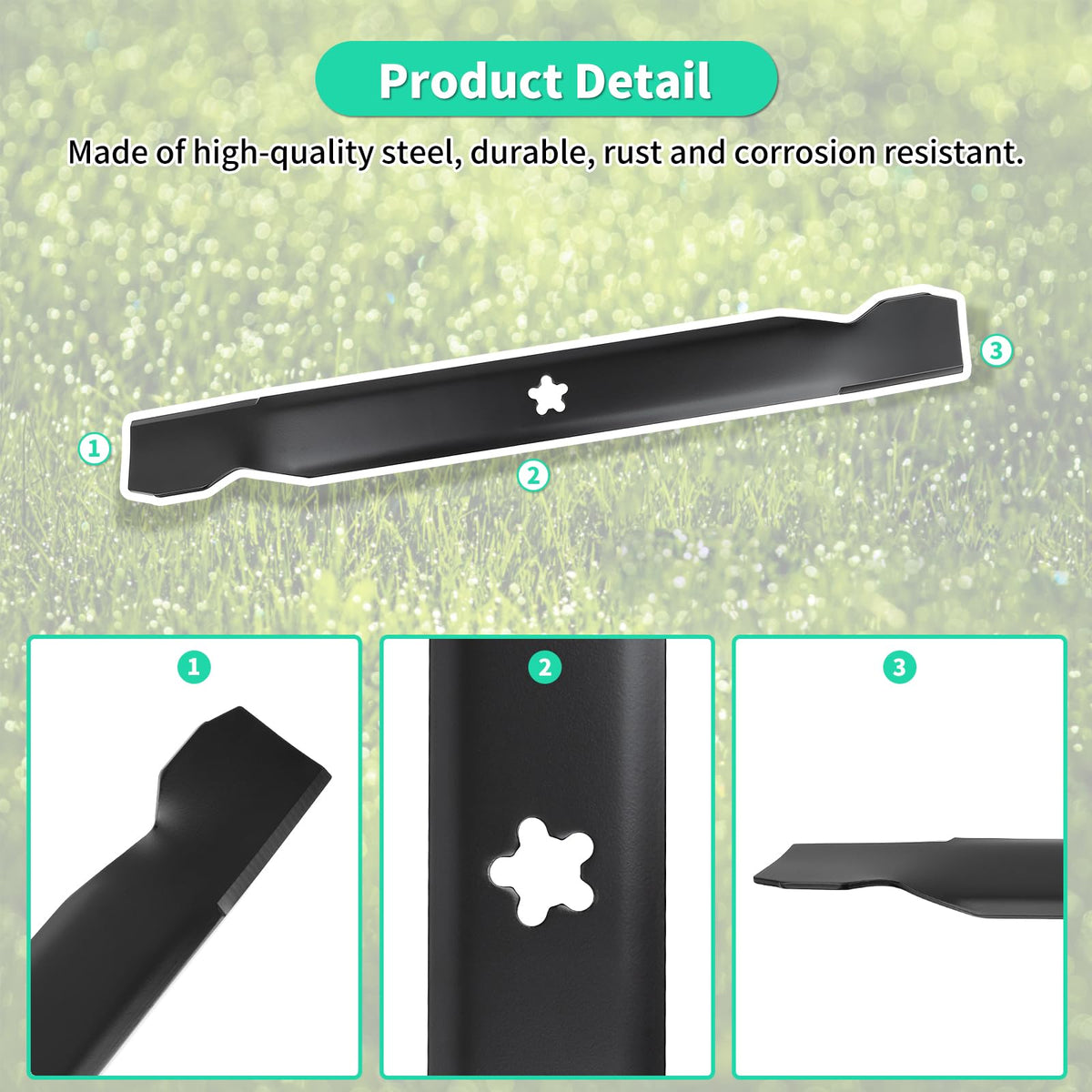 IDEASURE 138971 blade compatibility with Craftsman, Husqvarna, and Poulan models.