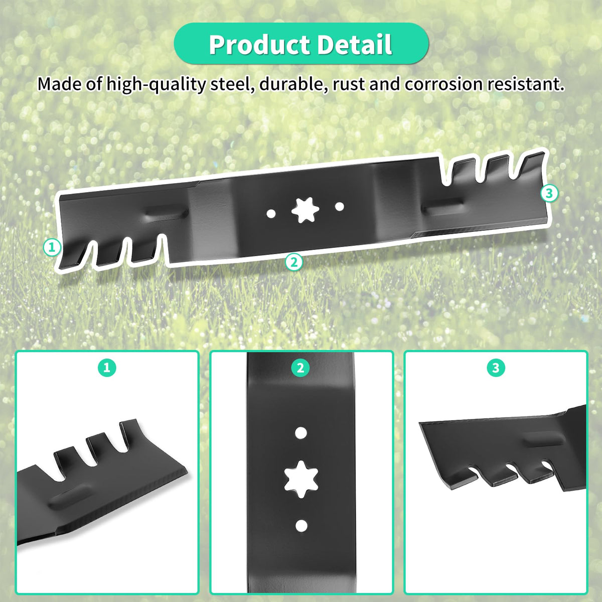 IDEASURE compatibility guide for 54-inch deck blades