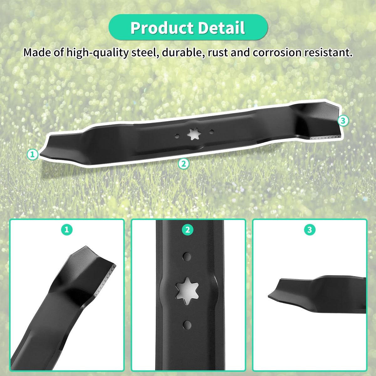 IDEASURE blades are compatible with Craftsman and Troy-Bilt riders.