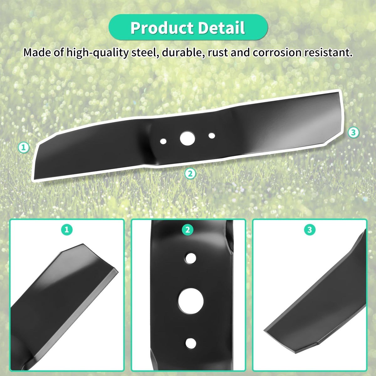 IDEASURE blades compatible with Cub Cadet GT2186 enable reliable, even mowing.