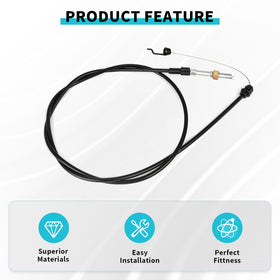 IDEASURE cable length of 57.3 inches offers flexible fit on many mowers.
