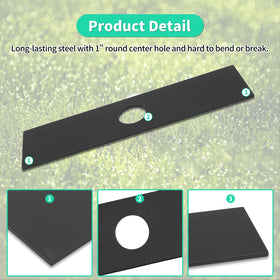 IDEASURE durable steel edger blade designed for long-lasting edging.