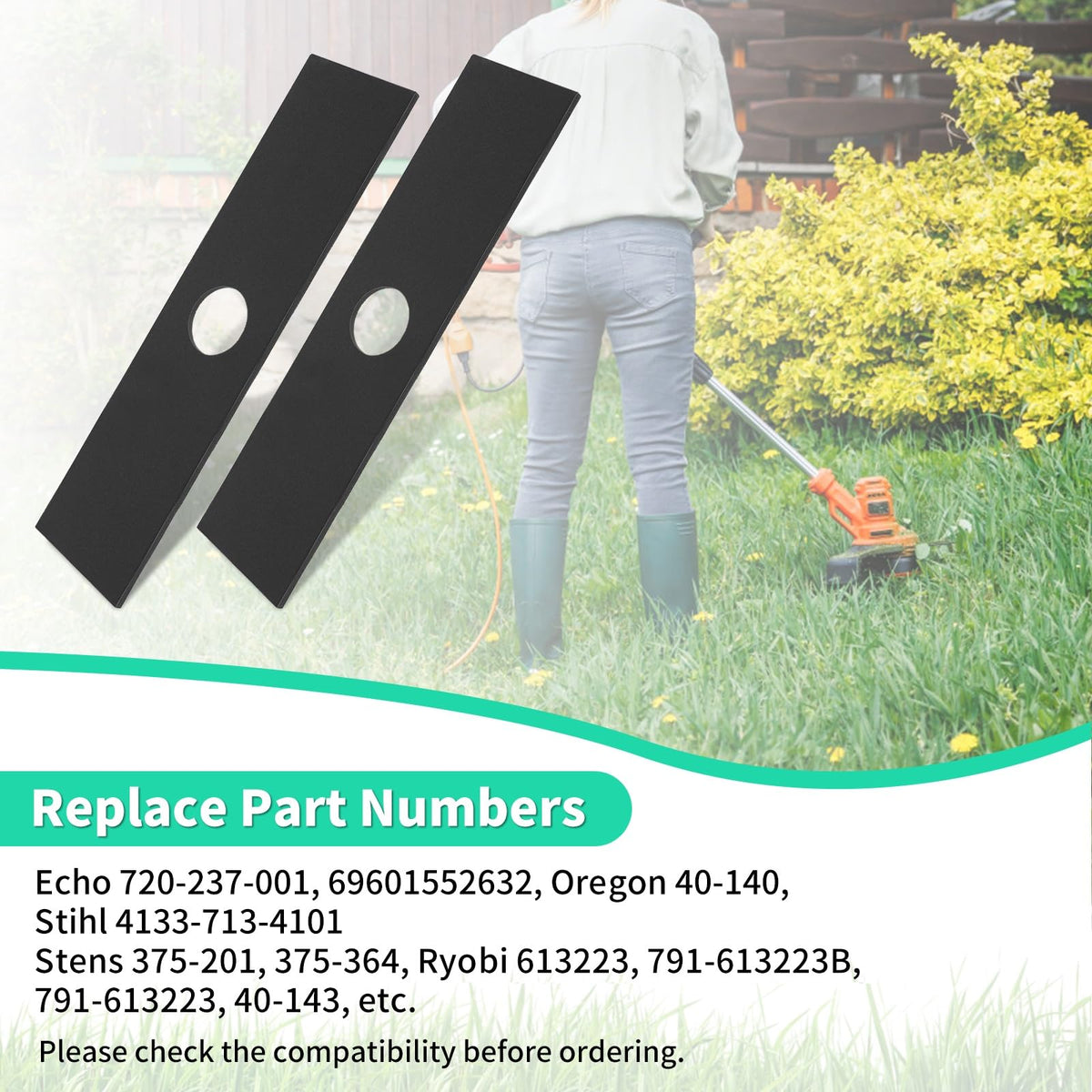 IDEASURE easy-install edger blade for quick tool maintenance.