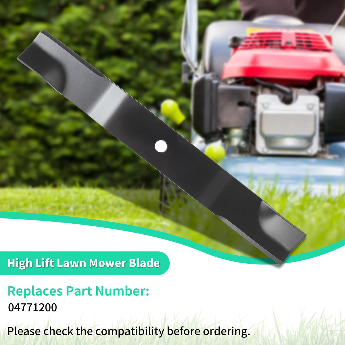 IDEASURE blade promotes an even cut across varied terrain.