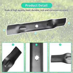 IDEASURE GX21784 thick steel blades resist wear for longer life.
