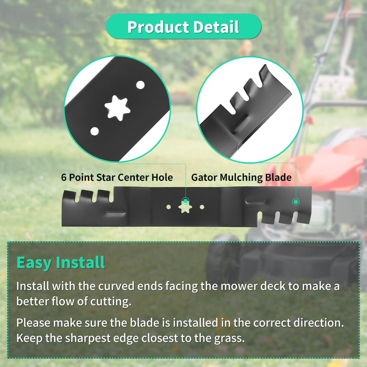 IDEASURE high-quality thick steel blades resist wear for longer life